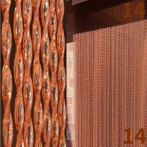Bricoshopping - Tenda moschiera in pvc a fili per porta da antimosche anti insetti mosche camper misura: 100x220h colore : rame glitter (14)