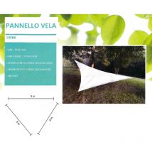 Telo da esterno eurogarden ombreggiante parasole idrorepellente in poliestere colore verde, 3x3x3 metri