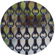 Tenda per porta in alluminio Alusa nero 100 x 230 cm