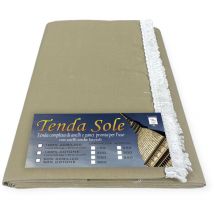Tex Family - tenda sole da esterno giardino balcone beige Unito in Acrilico confezionata in 6 Misure Cm. 140x300
