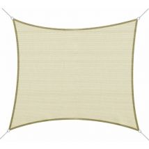 Tenda Vela da Giardino Rettangolare 3x4m in hdpe Crema