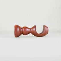 Staffe per Tende 1 coppia - Per Bastoni per tende in Legno ∅ 35 mm - Staffe con piastrina di fissaggio, viti e tasselli- 100% Legno Made in Italy