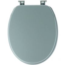 Tendance - Abattant wc mdf 18 pouces attaches plastiques - vert amande