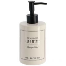 Distributeur a savon dolomite rond imprime 320 ml - neo retro blanc Tendance