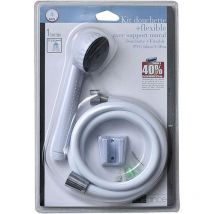 Tendance - Kit douchette pvc 1 fonction flexible 150 cm - blanc
