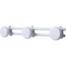 Pateres metal a fixer 3 crochets - blanc Tendance