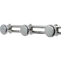 Pateres metal a fixer 3 crochets - chrome Tendance