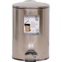 Poubelle metal frein de chute 3l - dore Tendance