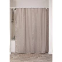 Rideau de douche polyester 180x200 cm facon lin - mimetisme Tendance