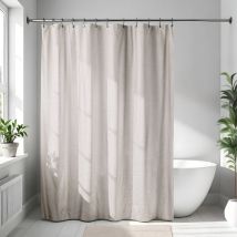 Rideau de douche microfibre 180x200cm- beige Tendance