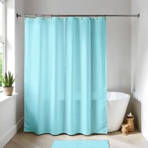 Rideau de douche peva 180x200cm - vert bleu Tendance