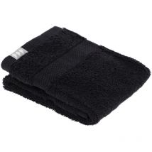 Serviette invite 30x50 cm 100% coton - noir Tendance