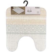 Tendance - Tapis contour wc microfibre imprime 45x50 cm - emotion