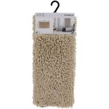 Tapis microfibre petite chenille 50x80 cm - beige Tendance