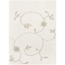 Tende Finestre Porta Interno Coppia 2 Pz Semitrasparente Fiori Tortora - 60x150 cm