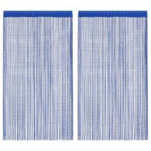 Furniture Limited - 2 Pz Tende a Fili 140x250 cm Blu