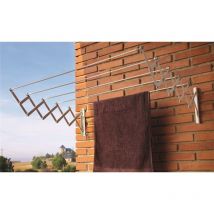 Cuncial - fplus tendedero extensible epoxi blanco 160 cm 311019 , tendedero extensible epoxi blanco 160 cm 311019