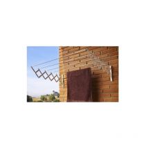 Tendedero Pared 5 Barras 100Cm Ext Ac.Ep. Bl Acordeon Cuncial