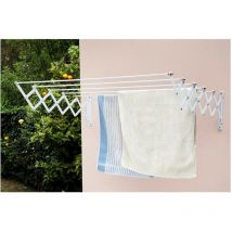 Porte Vêtements Alu Blanc 120cm.