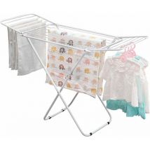 Ohjijinn - Tendedero de ropa independiente, tendedero con soporte estable, tendedero plegable y antideslizante para baño o balcón