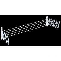 Tender Fil - tendedero extensible 100cm blanco , Tendedero mural extensible, 100 cm. Diseño clásico. Estructura de aluminio y resistencia de acero.