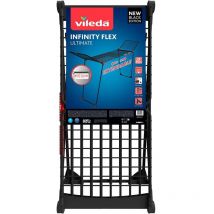 Tendedero infinity flex ultimate extensible, negro mate, tendido 30 m
