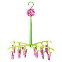 Tendedero plegable flower power con gancho Vigar