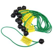 Berger & Schröter 30045 Tendeur à bande en caoutchouc, avec boule, lot de 12 12 pc(s)