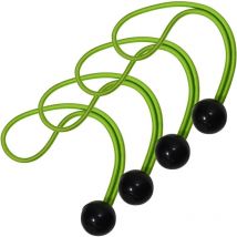 Tendeur avec Boule [20 cm d'Elastique] [Pack de 10 Tendeurs] - Idéal pour Transporter des Tapis de Yoga