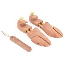 Tendeur de chaussures avec chausse-pied eu 40-41 bois de cèdre Vidaxl