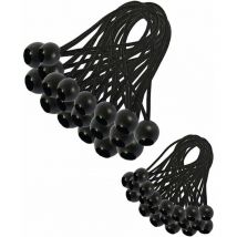 Tendeur sandow , 30 Pièces Tendeur Elastique, Tendeur Bache, Sandow Elastique, Tendeur Élastique pour Pavillon, Bâche, Camping, Tente, Rideaux