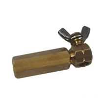 Tendifilo ottagonale ottone x filo max D.5 mm. Prezzo per 1 pezzo.