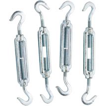 Tenditore a gabbia 5mm acciaio zincato 4 pz