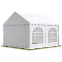 Toolport - 3x5 mTendone per feste premium pvc bianco 100% impermeabile Gazebo da giardino Tendone da esterno Tenda party
