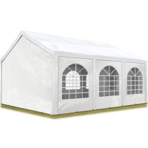 Carpasol - Tendone Per Feste 3x6 M Gazebo Party Per Sagre, Mercati Pe 450 N Bianco