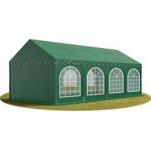 Intent24 - 4x8 mTendone per feste premium pvc verde scuro 100% impermeabile Gazebo da giardino Tendone da esterno Tenda party