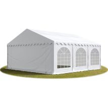 6x6 m ignifugoTendone per feste PREMIUM PVC bianco 100% impermeabile Gazebo da giardino Tendone da esterno Tenda party