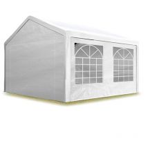 Tendone per Feste Gazebo 3x3 m bianco pe 350 n Impermeabile Protezione uv Tenda Giardino Sagre Eventi Mercati Esterno