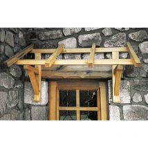 Marquise di accoglienza in legno