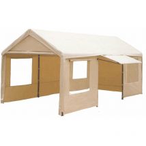 Taddei - Tendostruttura 3x6 m in Ferro con Laterali Garage Bianco