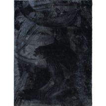Thedecofactory - tendrement - Tapis uni tout doux gris foncé en polyester 120x160