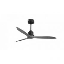 Tenerife - Super destratificateur et ventilateur dc 132 cm Gris basalte pales bois gris sans Lumière 25 à 35 m²