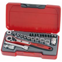 Teng T1424 - Set manicotti 1/4' sistema metrico (24 pezzi)