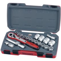 Teng T1221 - Set di chiavi a bussola, 12,7 mm (21 pezzi)