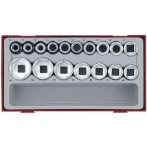 Teng Tools - Jeu de douilles TT1 tray 1/2 10-32mm 17 pièces 6 pans TT12176