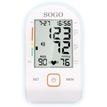 Sogo - Tensiómetro Antebrazo Automático Lcd Ss14075w Blanco