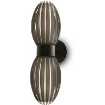 Tentacle Applique Up & Down Noir, Fumé, Interrupteur sur Cordon 2x G9