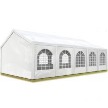 Tente Barnum de Réception 4x10 m pe 450 n Bâches blanc / Jardin Tonnelle Pavillon Chapiteau