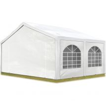 Tente Barnum de Réception 5x5 m PE 450 N Bâches BLANC / Jardin Tonnelle Pavillon Chapiteau