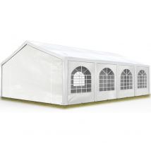 Tente Barnum de Réception 5x8 m pe 450 n Bâches blanc / Jardin Tonnelle Pavillon Chapiteau